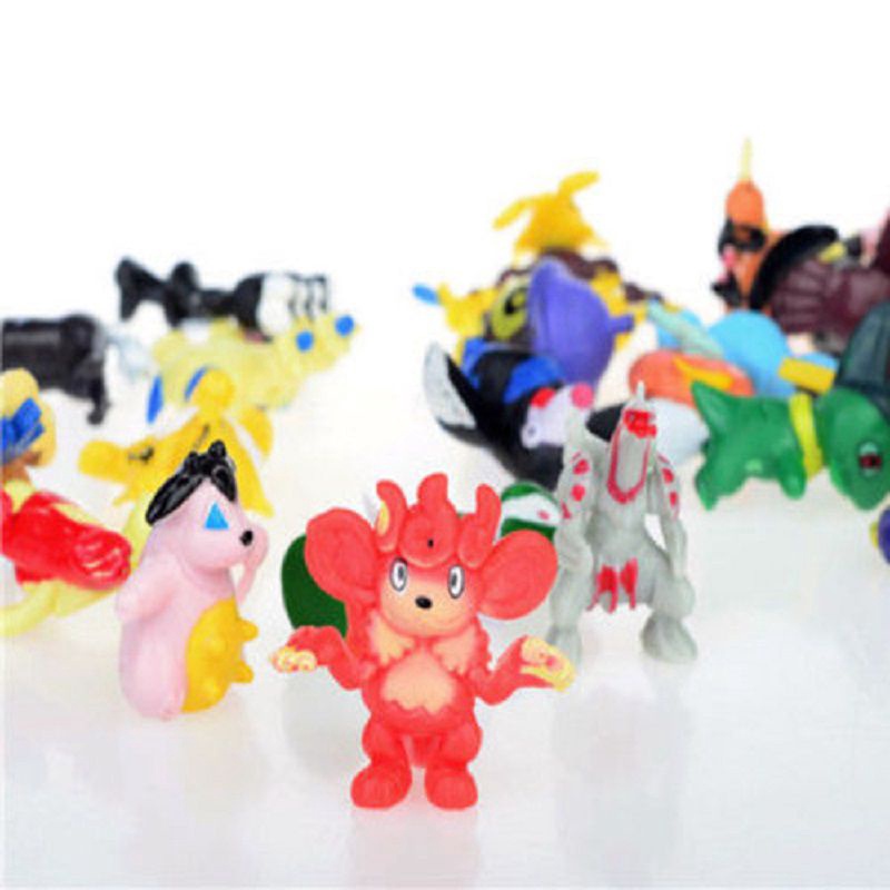 Set 24 Mô Hình Nhân Vật Pokemon 2-3cm Dễ Thương Dành Cho Các Bé