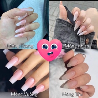 MÓNG ÚP THIẾT KẾ TIỂU THƯ NƠ Nhún+Charm