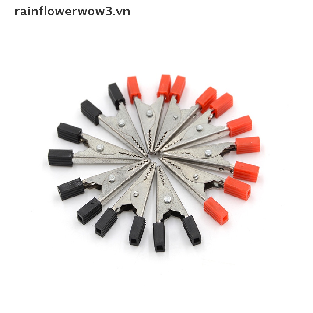 Bộ Kẹp Cá Sấu Pin 10 32mm Màu Đen
