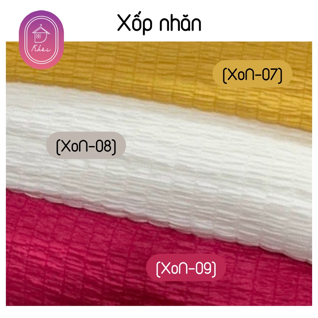 Vải xốp nhăn may đồ phong cách chất vải đẹp, thoáng mát