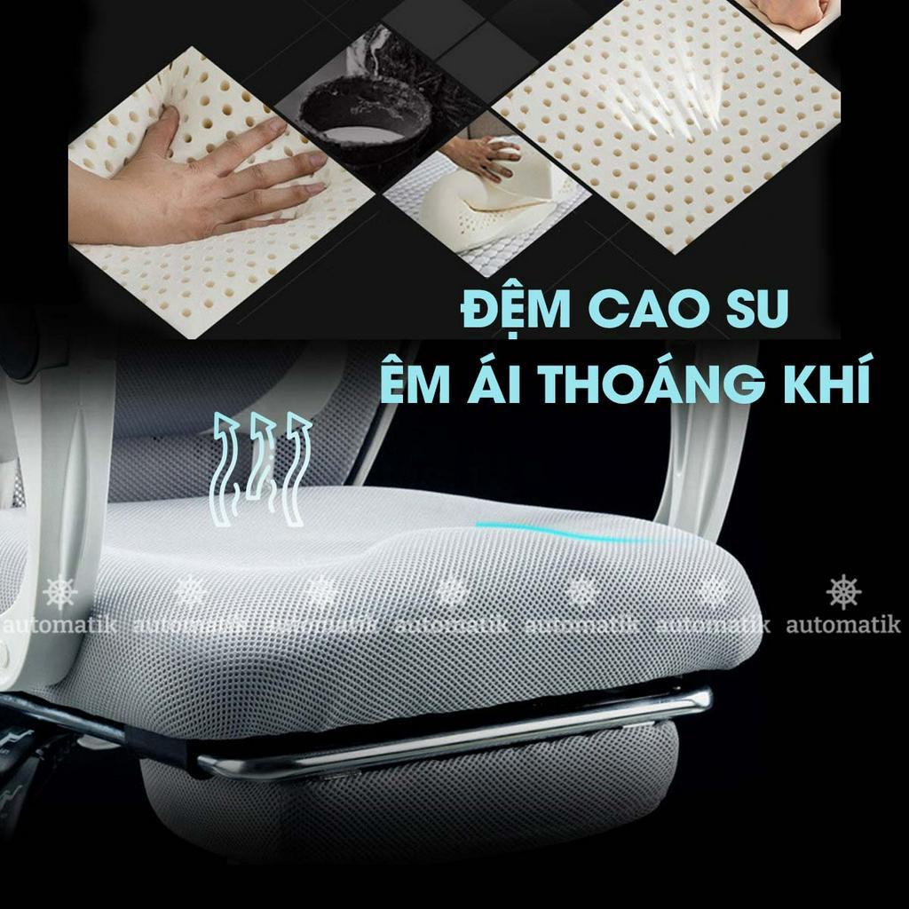 Ghế Gaming Văn Phòng Thiết Kế Công Thái Học Xoay 360 Độ Ghế Lưới Ngả Lưng Bảo Vệ Cột Sống Tặng Kèm Gối - Automatik