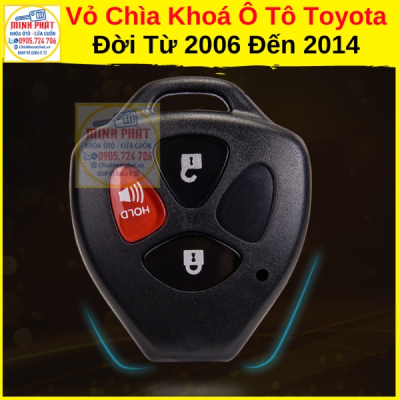 Vỏ Chìa Khoá Xe Toyota Fortuner, Innova, Vios, Hilux, Corolla Altis