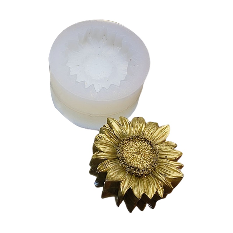 Khuôn silicone tạo hình hoa hướng dương làm nến thơm DIY