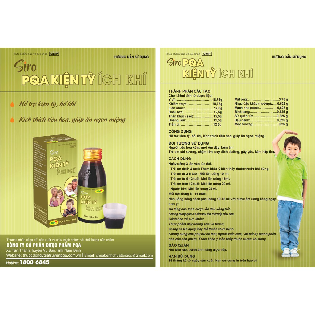 PQA Kiện Tỳ Ích Khí Giúp Kiện Tỳ, Bổ Khí, Kích Thích Tiêu Hóa, Trẻ Hay Ăn Chóng Lớn, Người Lớn Dễ Tiêu hóa | BigBuy360 - bigbuy360.vn