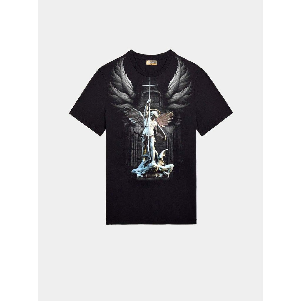 Áo thun cổ tròn unisex KLEINO Saint Michael