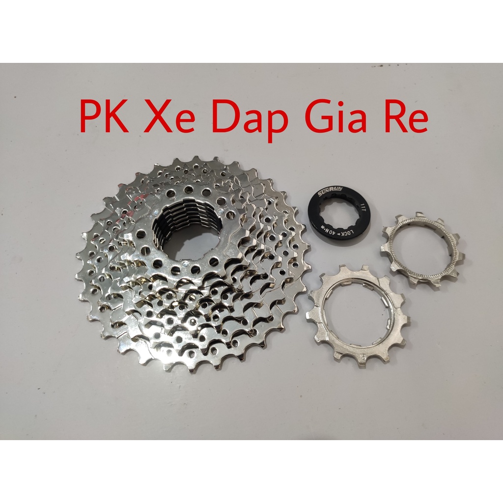 Líp thả 9 SUNRUN 11-32T, Líp thả xe đạp 9 tầng chất lượng cao - PK Xe Dap Gia Re