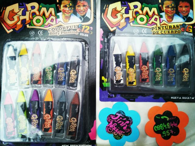 Bộ 12 màu vẽ da mặt