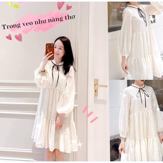 Váy kim sa buộc dây cổ đen-alisa