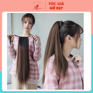 Tóc giả nữ đẹp cột 🎁FREESHIP🤩 tóc cột thẳng dài- kèm ảnh thật