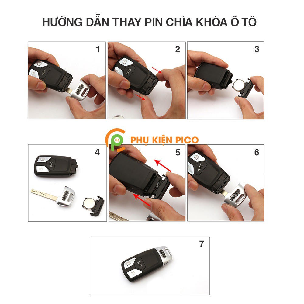 Pin chìa khóa ô tô Citroen chính hãng sản xuất Indonesia - Pin chìa khóa Citroen