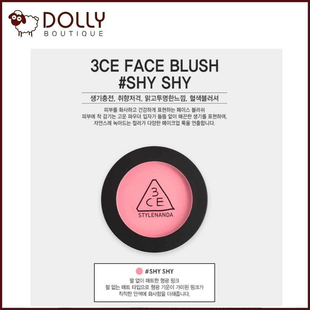 Phấn Má 3CE FACE BLUSH #SHY SHY