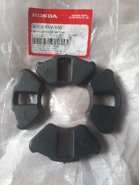 Bộ 4 cao su đùm, giảm chấn nhông tải xe DREAM, WAVE.... zin Honda