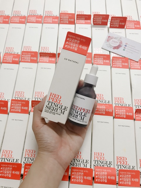 [Mẫu mới 35ml] Red Peel Tingle Serum - Peel da không bong tróc