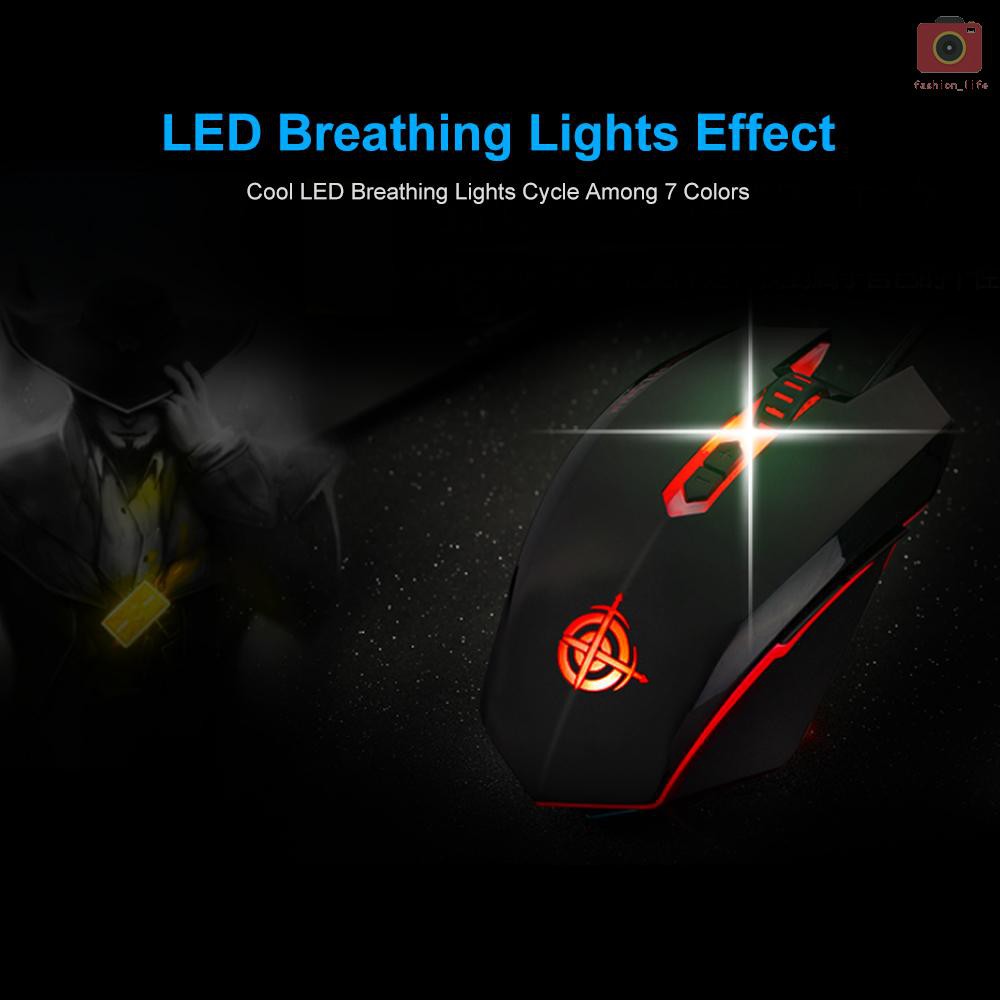 Chuột gaming có đèn led mg5 2000dpi cao cấp tiện lợi