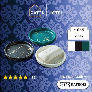 Khay để xà bông, Khay đựng xà bông 200g Bằng Gốm Sứ Cao Cấp Trong Khách Sạn