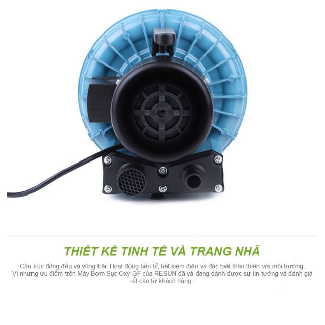 Máy thổi khí, sục khí oxy resun 120w,180w,250w.......Hàng chính hãng.