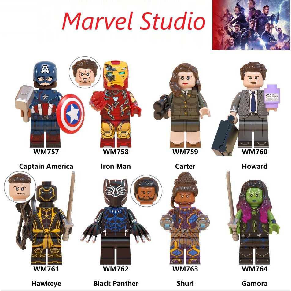 [Mã 151LSSALE giảm 10k đơn 50k] Bộ đồ chơi Lego Minifigure Marvel, Lego Người Sắt, Lắp Ghép Ironman