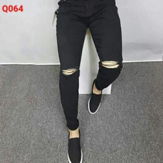 Quần jean rách gối nam