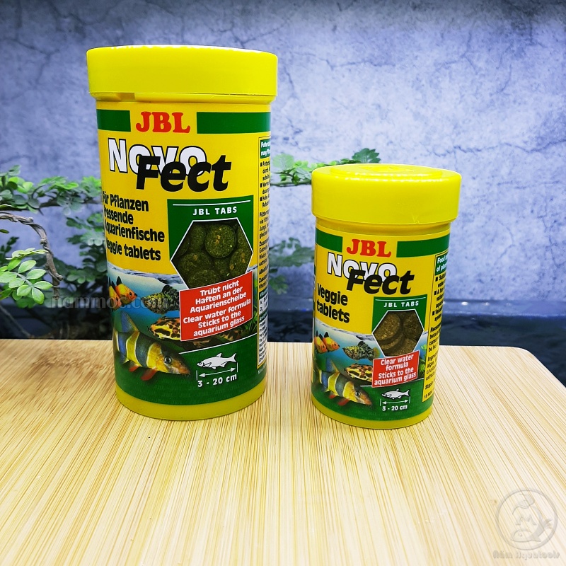 JBL Novo Fect | Thức Ăn Dán Cao Cấp Dành Cho Cá Cảnh, Cá Thuỷ Sinh [túi 10 viên, 50 viên]