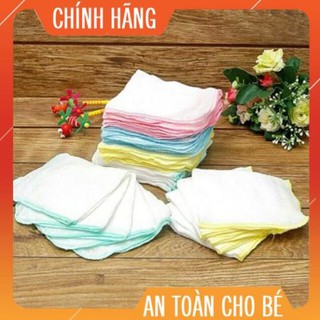 Gói 10 khăn sữa 3 lớp Kim Ngân size nhỏ