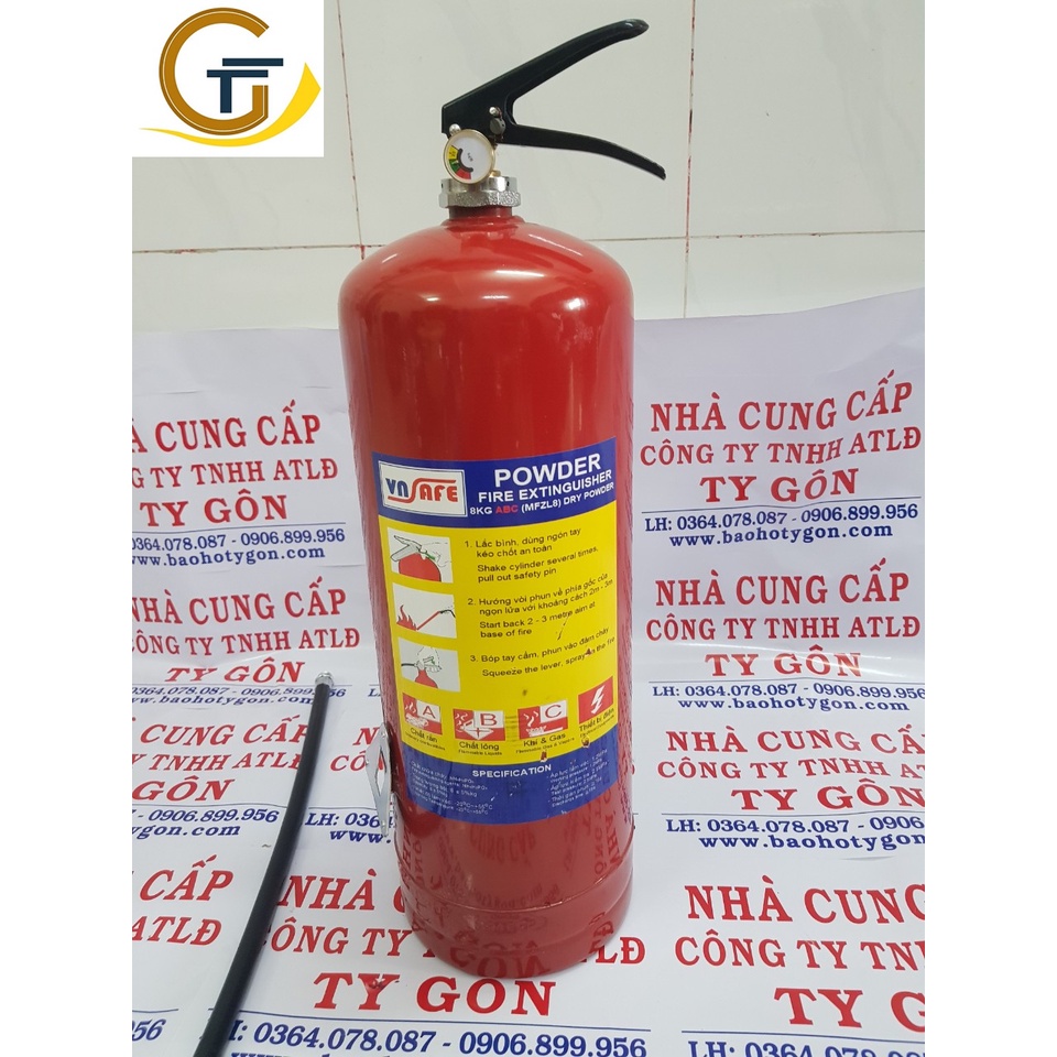 BÌNH BỘT CHỮA CHÁY 8 KG