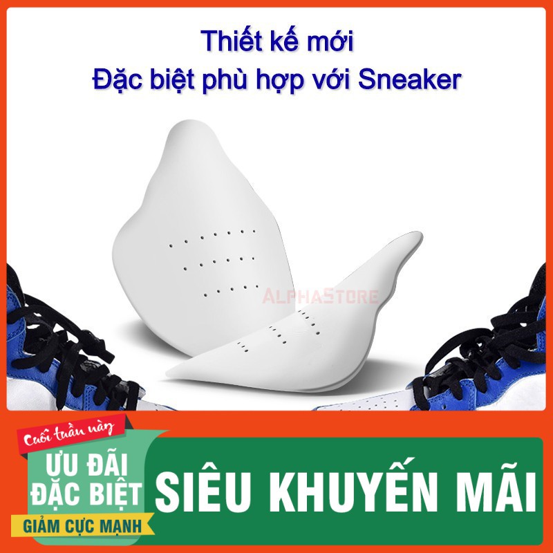 Bộ Lót Bảo Vệ Mũi Giày Shoe Shield (Loại 1, Nhựa Mềm) - Miếng Độn Chống Nhăn, Giữ Dáng Mũi Giầy Thể Thao Sneaker Shield