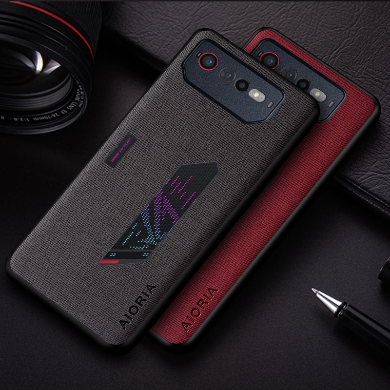 Ốp Bao Da Điện Thoại Chống Sốc Màu Trơn Đơn Giản Cho asus rog phone 6 pro Ốp