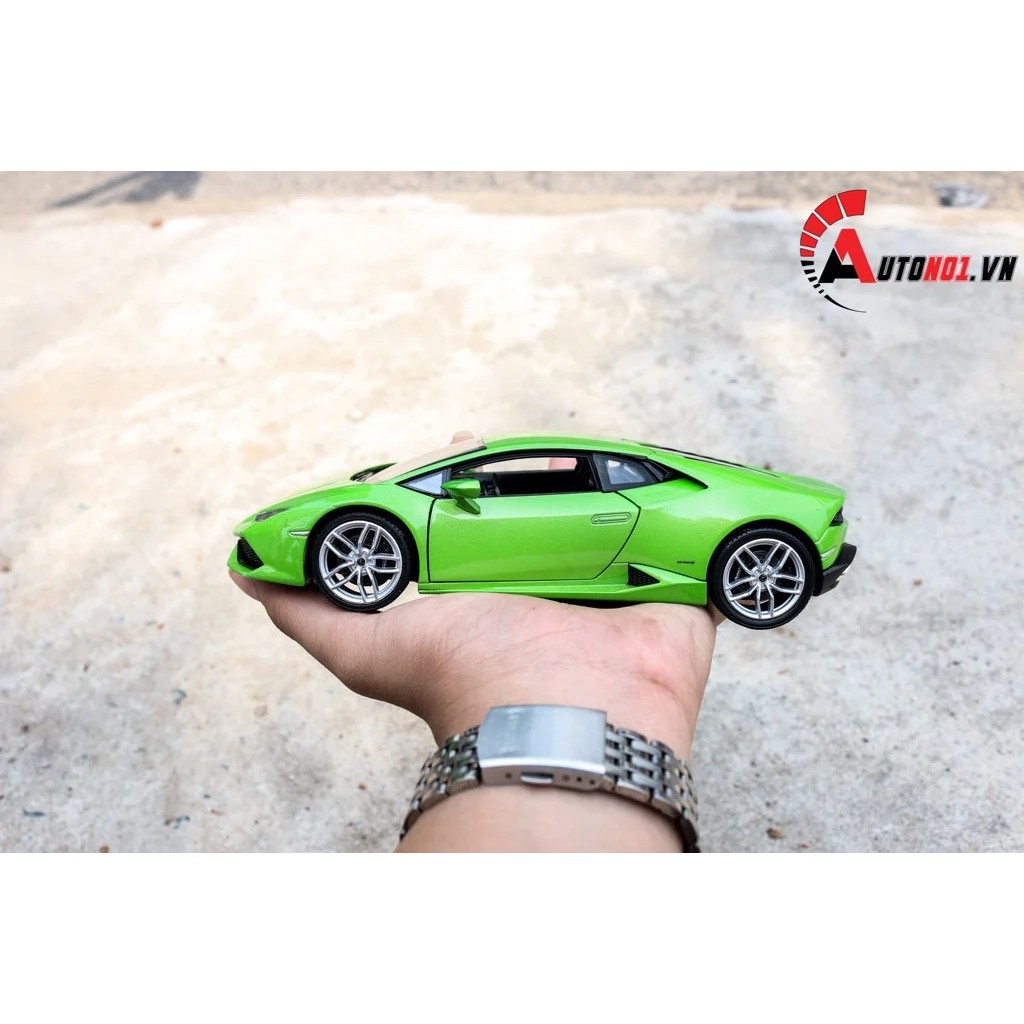 XE MÔ HÌNH LAMBORGHINI HURACAN LP610-4 GREEN 1:24 WELLY 2070