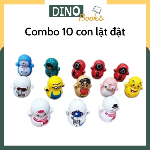 Combo 10 con lật đật mini siêu dễ thương cho bé nhiều mẫu