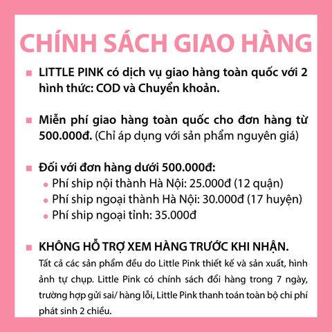 [LITTLE PINK] SUNNY DRESS - Váy đôi mẹ con sát nách