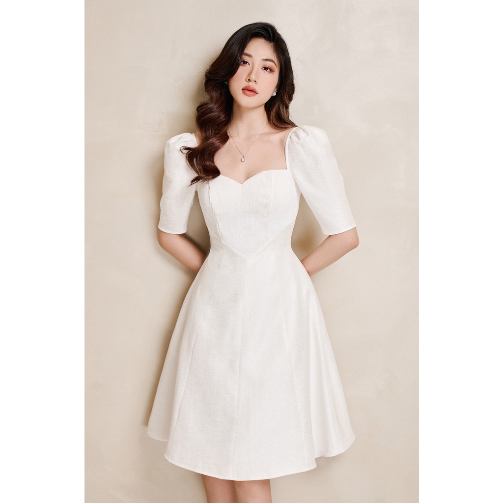 OLV - Đầm Basil White Dress
