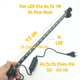 Đèn LED 50 - 60 cm nhiều màu cho hồ cá để dưới nước 7W