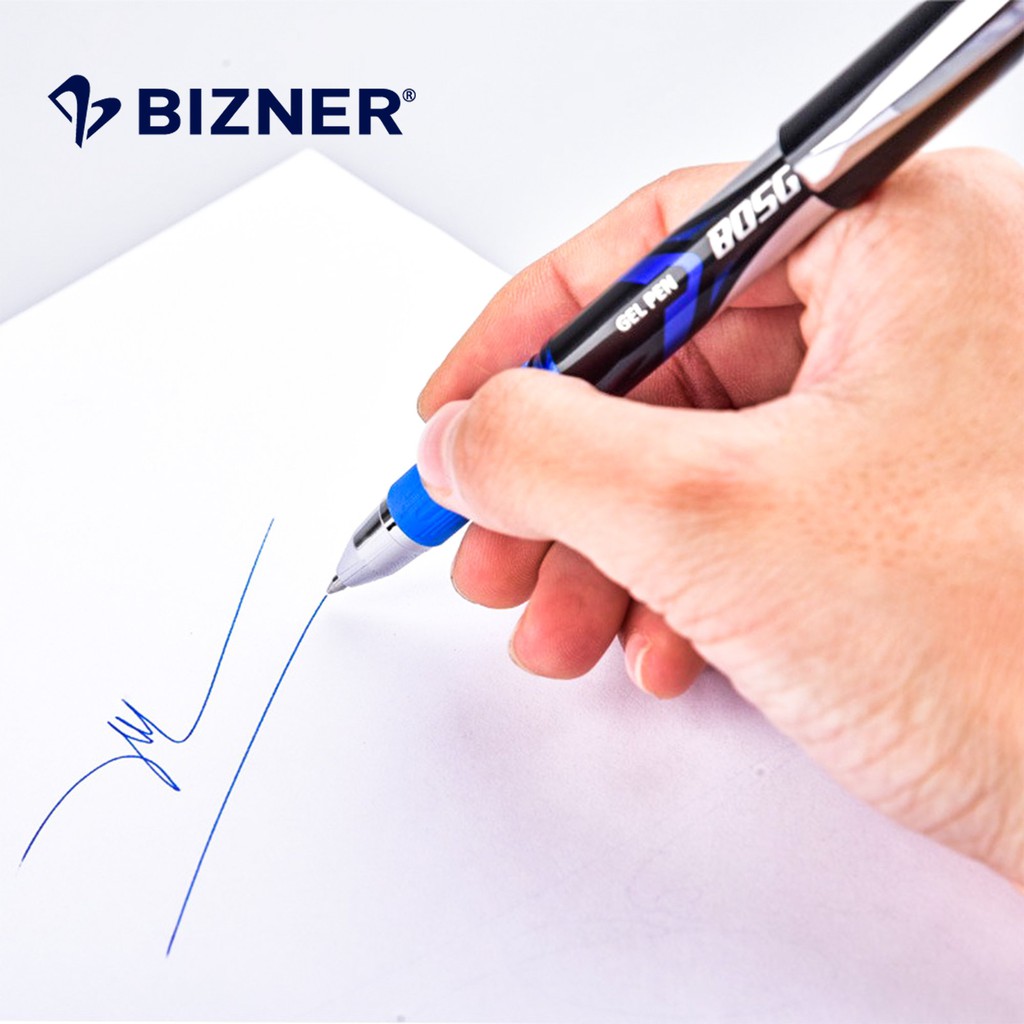 Bút gel 2 đầu bi Bizner cao cấp BIZ-GEL23. viết mực nước đầu bi 0.7mm.