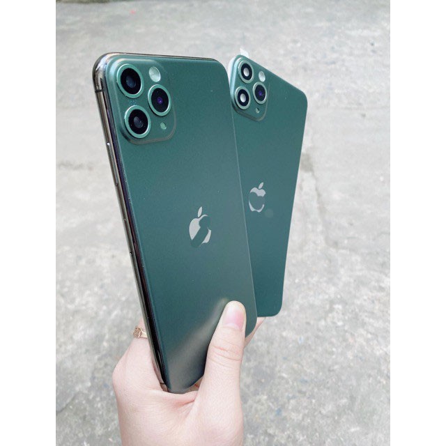 Miếng dán lưng độ iphone từ X / Xs / Xs Max lên 11 pro max - Dán Độ Full nhám mặt sau 3 camera giả ip 11 promax