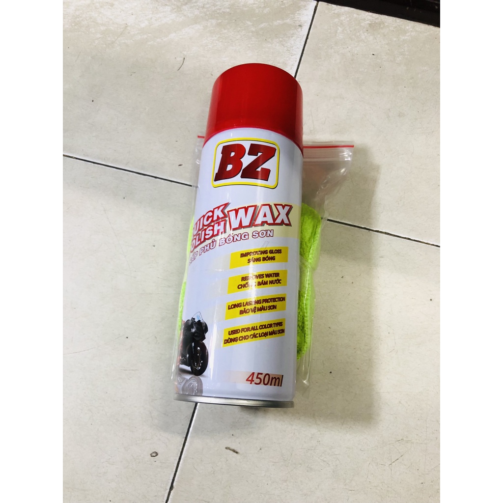 BZ Phục hồi nhựa nhám Và Đánh bóng màu sơn của xe ( Tặng kèm khăn 3M )
