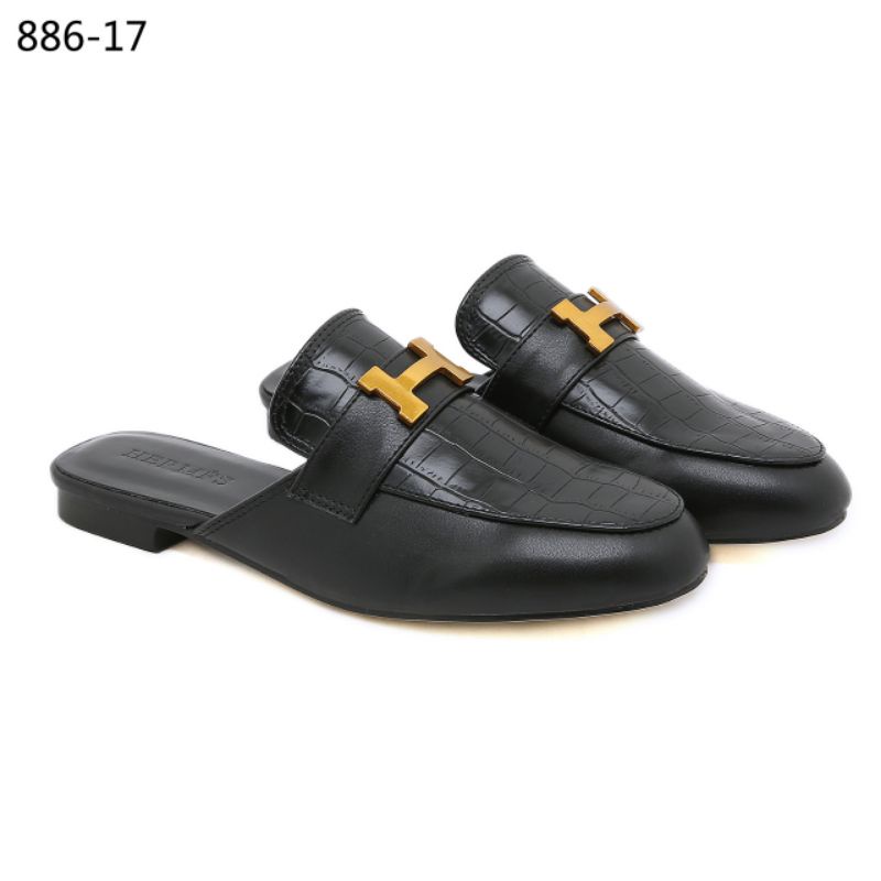 Giày Da Mule H Croco 886-17