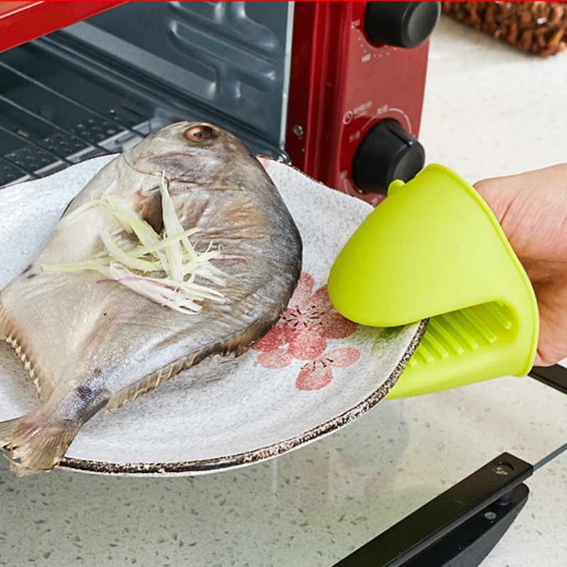 Set 2 găng ta silicony nhấc nồi cách nhiệt chống trượt dùng cho lò vi sóng