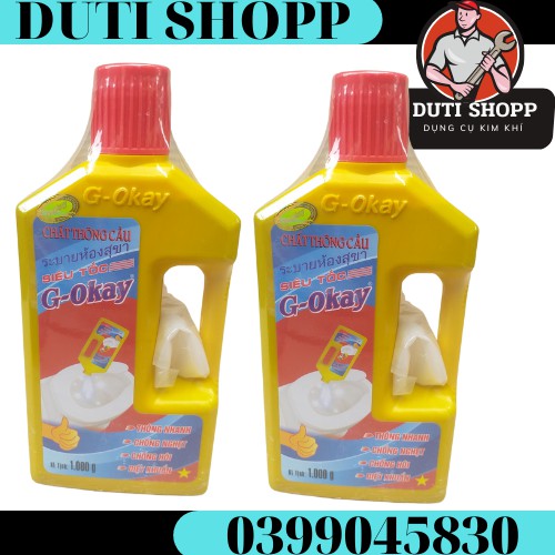 Chất thông bồn cầu tẩy mùi hôi siêu tốc G-Okay chai 600ML siêu đậm đặc