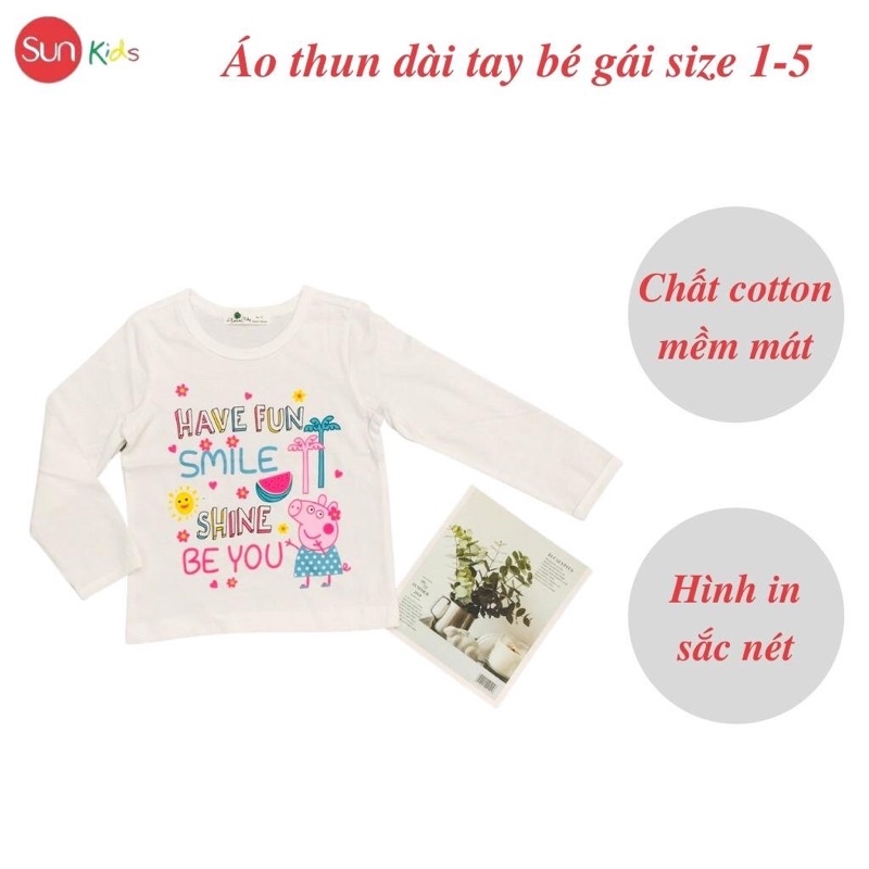 Áo dài cho bé gái, áo thu đông bé gái, áo thu đông cho bé, size 1-5 tuổi - SUNKIDS1