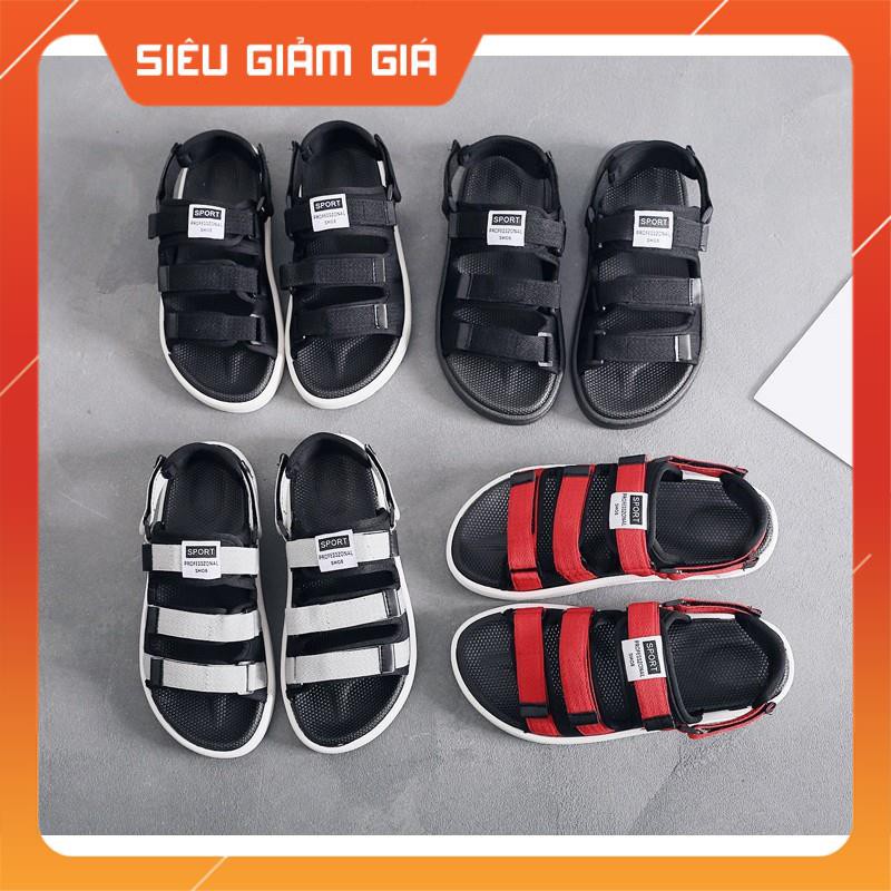 Dép Sandal 3 quai ngang, quai tháo rời nam nữ đi học, đi chơi - HÌNH THẬT, TẶNG TẤT