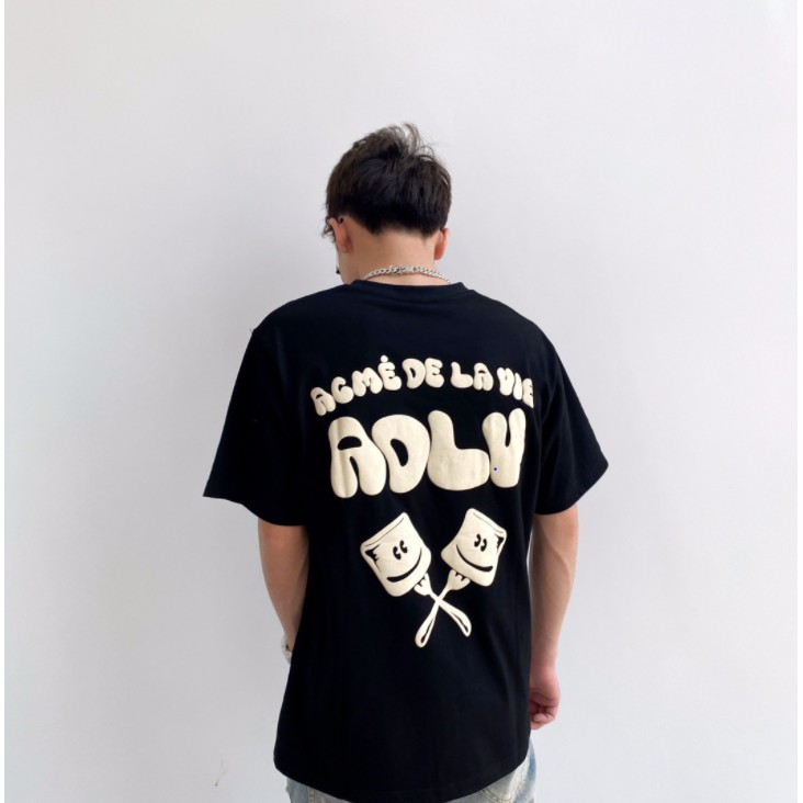 Áo thun ADLV 💙FREESHIP💙ADLV MARSHMALLOW SHORT SLEEVE T-SHIRT -Áo Thun Tay Lỡ Unisex-Đồ Đôi Nam N