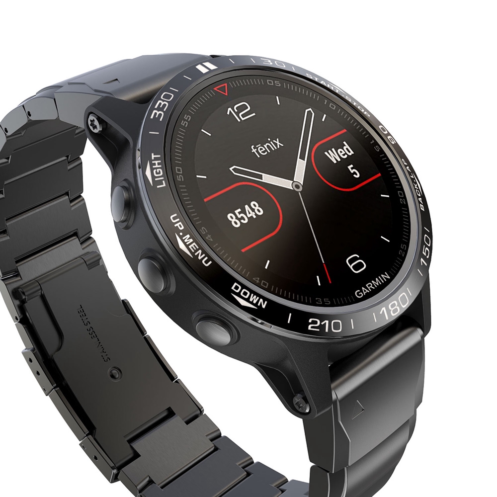 Khung Viền Bảo Vệ Mặt Đồng Hồ Thông Minh Garmin Fenix 5 Bằng Thép Không Gỉ