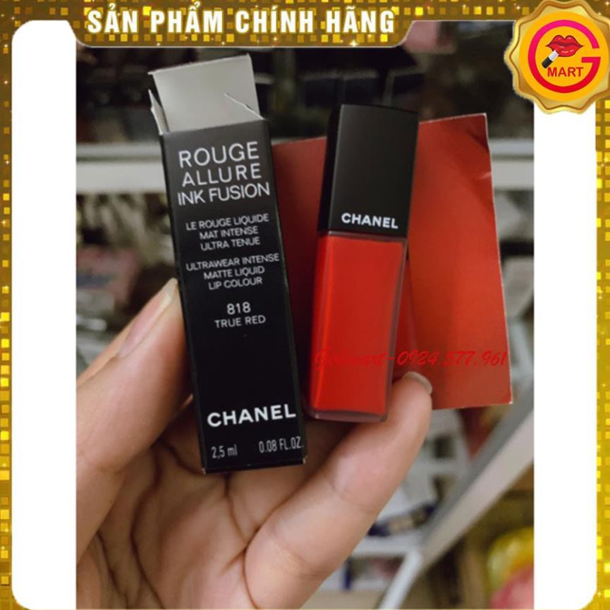 [ CHÍNH HÃNG ] Son Kem CHANEL 818 True Red Allure Ink Fusion – Màu Đỏ Tươi