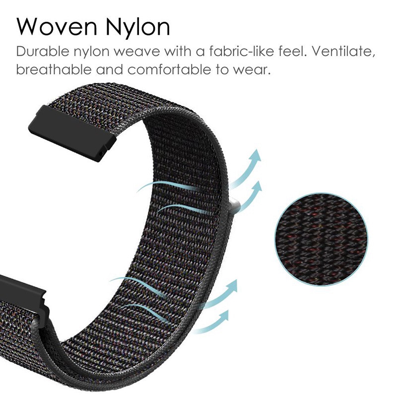 Dây đồng hồ bằng nylon 20mm cho Huami Amazfit Bip Bit Pace Youth 1S U