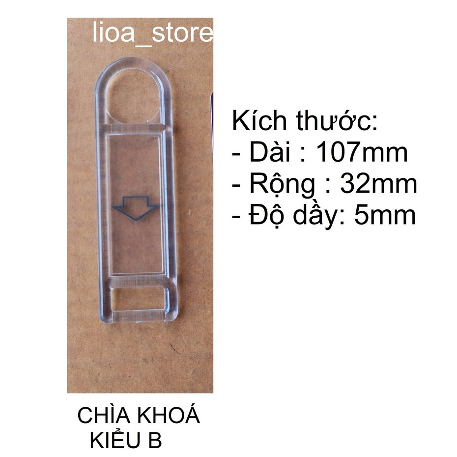 COMBO 10 CHÌA KHOÁ NGẮT ĐIỆN LiOA - KIỂU B.