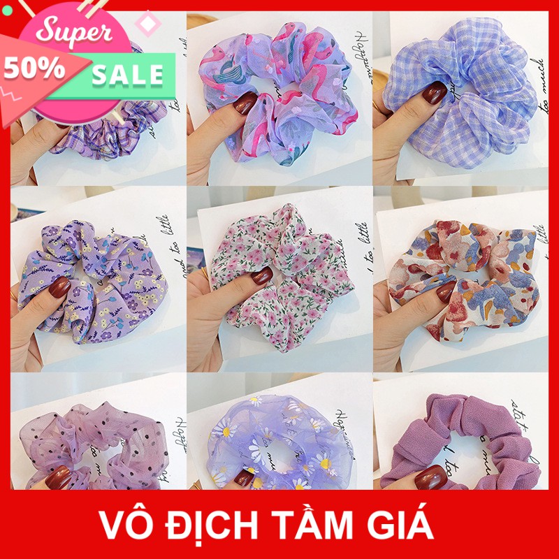 Cột Tóc Vải Scrunchies - Dây Buộc Tóc Scrunchies ( Phi Bóng )