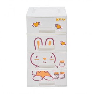 Tủ mini, tủ đựng đồ ngăn kéo nhựa kitty 3 tầng, 4 tầng hàng đẹp