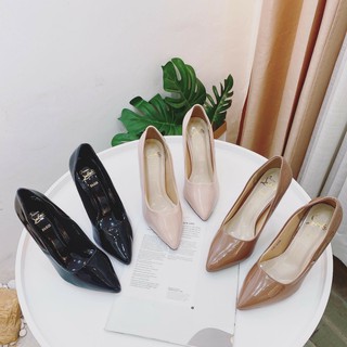 Cao gót trơn Louboutin đế đỏ 9P
