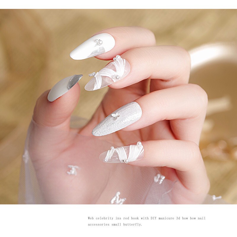 Set bi mix trai ngọc trang trí móng