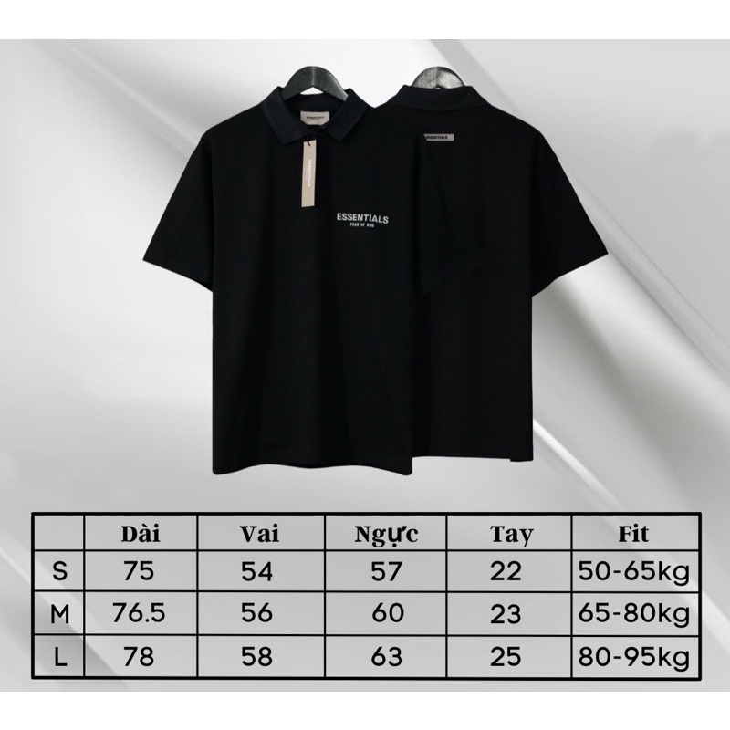 Áo polo Essentials nam nữ siêu cấp Áo polo FOG Essentials chuẩn Auth